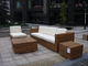 Indoor / Outdoor Rattan Furniture , Cane Corner Sofa For Meeting Room